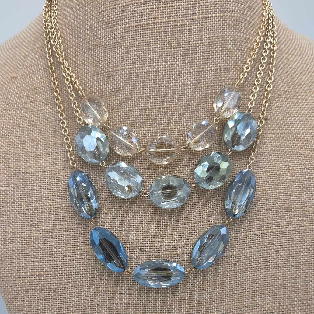 Talbots Multi Strand Crystals Necklace 25$